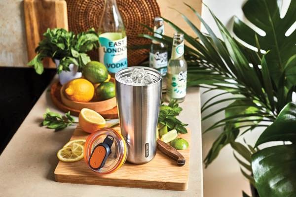 Obrázky: Nerezový termo hrnček 600ml Black+Blum, oranžová, Obrázok 10