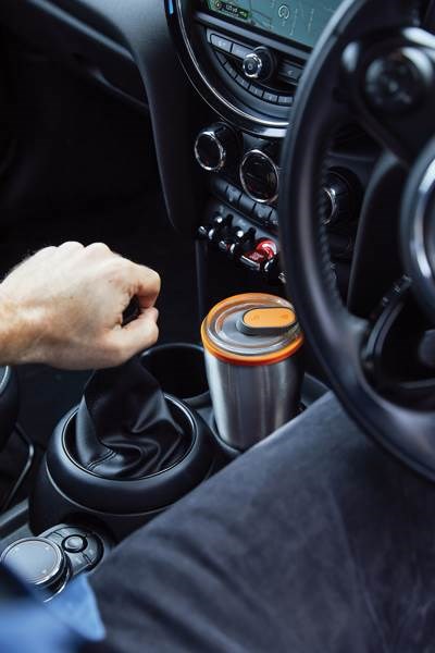 Obrázky: Nerezový termo hrnček 600ml Black+Blum, oranžová, Obrázok 11