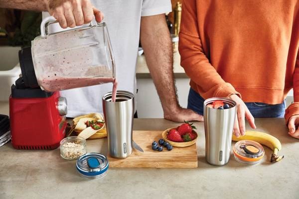 Obrázky: Nerezový termo hrnček 600ml Black+Blum, oranžová, Obrázok 14