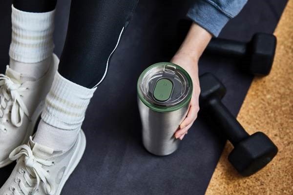 Obrázky: Nerezový termo hrnček 600ml Black+Blum, olivová, Obrázok 14