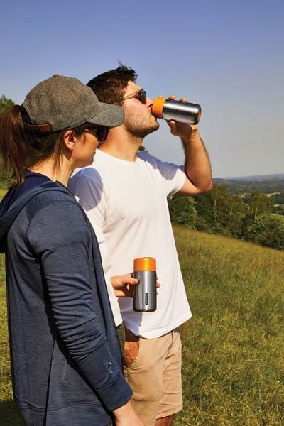 Obrázky: Nerezový termo hrnček 340ml Black+Blum, oranžová, Obrázok 9