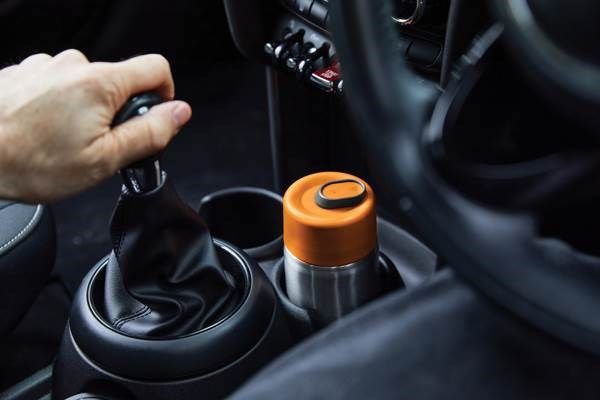 Obrázky: Nerezový termo hrnček 340ml Black+Blum, oranžová, Obrázok 10