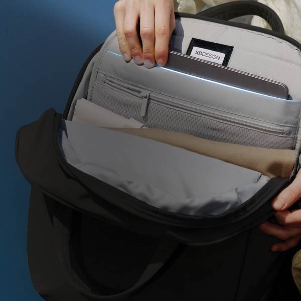 Obrázky: Čierny ruksak Soft Tote s dvojitým zipsom, Obrázok 25