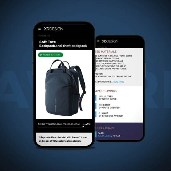 Obrázky: Nám. modrý ruksak Soft Tote s dvojitým zipsom, Obrázok 19