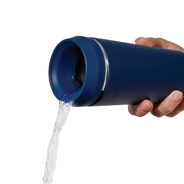 Obrázky: Modrý termohrnček Topl To Go 354 ml, RCS rec. oceľ, Obrázok 3