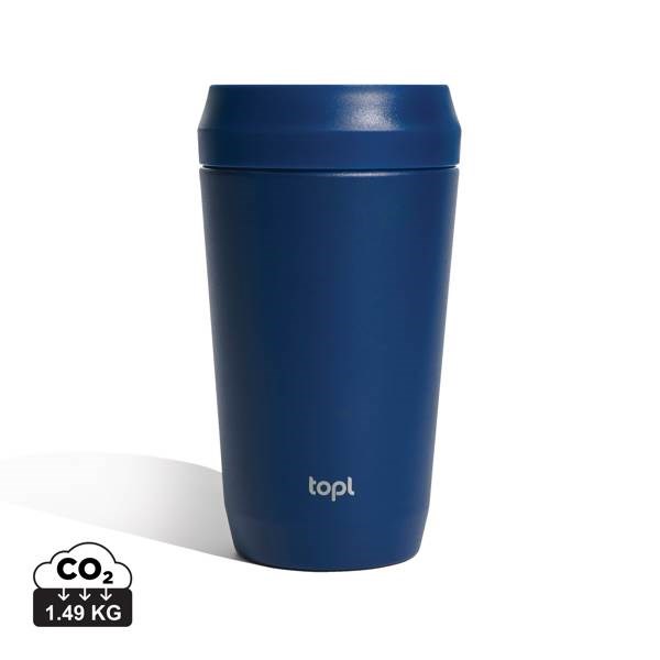 Obrázky: Modrý termohrnček Topl To Go 354 ml, RCS rec. oceľ, Obrázok 6