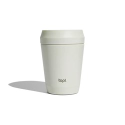Obrázky: Biely termohrnček Topl To Go 236 ml, RCS rec. oceľ