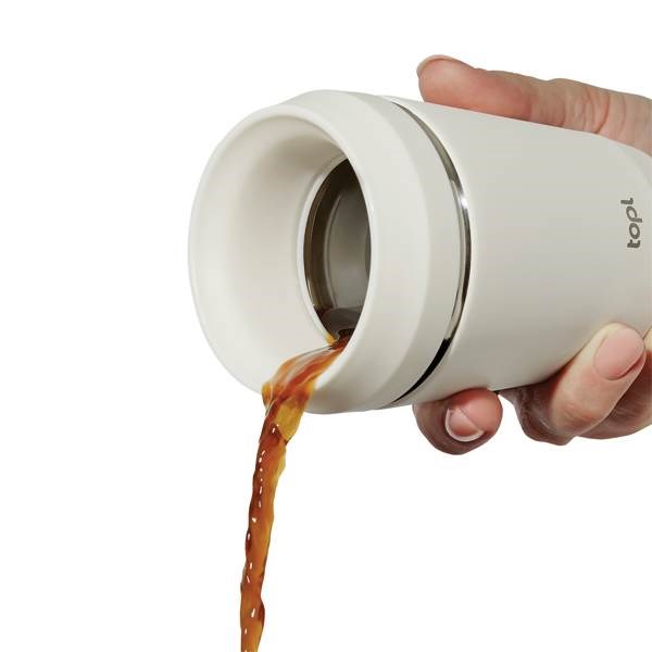 Obrázky: Biely termohrnček Topl To Go 236 ml, RCS rec. oceľ, Obrázok 3
