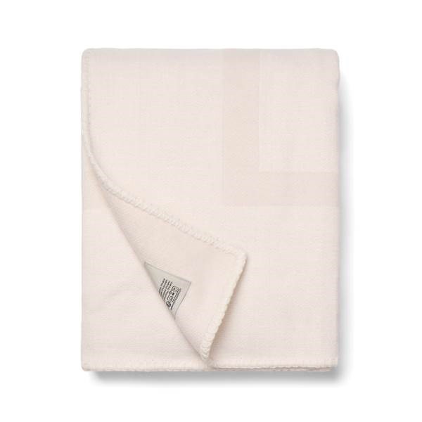 Obrázky: Deka VINGA Monogram z GRS, biela, Obrázok 4