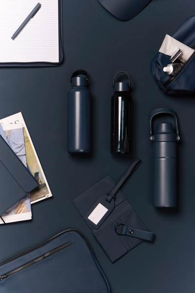 Obrázky: Termoska 600 ml z RCS recykl. ocele, modrá, Obrázok 5