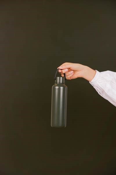 Obrázky: Termoska 600 ml z RCS recykl. ocele, zelená, Obrázok 5