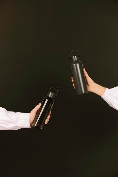 Obrázky: Termoska 600 ml z RCS recykl. ocele, zelená, Obrázok 7