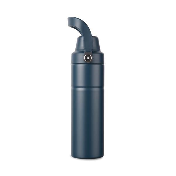 Obrázky: Termoska s rukoväťou 600 ml, nerez oceľ, modrá, Obrázok 2