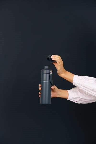 Obrázky: Termoska s rukoväťou 600 ml, nerez oceľ, modrá, Obrázok 8