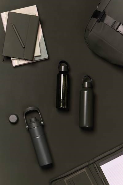 Obrázky: Termoska s rukoväťou 600 ml, nerez oceľ, zelená, Obrázok 13