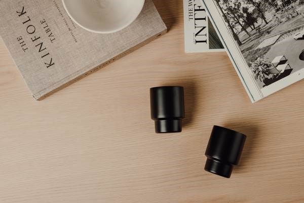 Obrázky: Sada 2ks rec. nerez hrnčekov VINGA 160ml, čierna, Obrázok 4