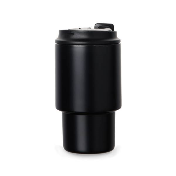 Obrázky: Termohrnček 350 ml recykl. nerez, čierna, Obrázok 3