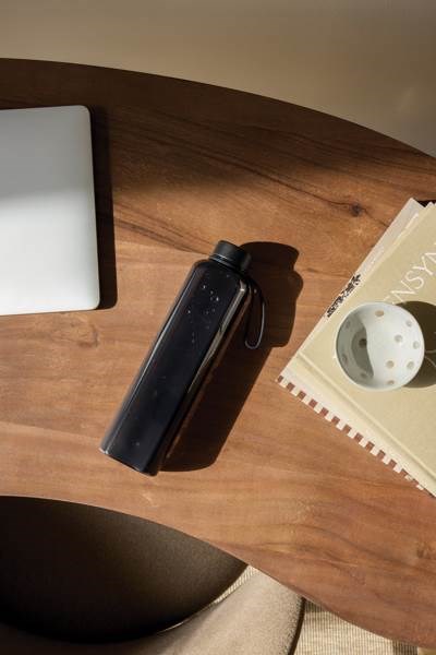 Obrázky: Transp. čierna fľaša na vodu 500 ml z RCS RPET, Obrázok 5