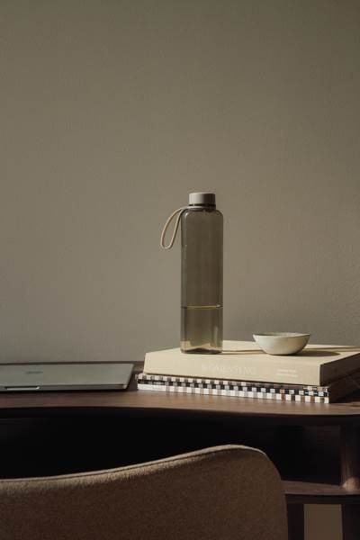 Obrázky: Transp. béžová fľaša na vodu 500 ml z RCS RPET, Obrázok 2