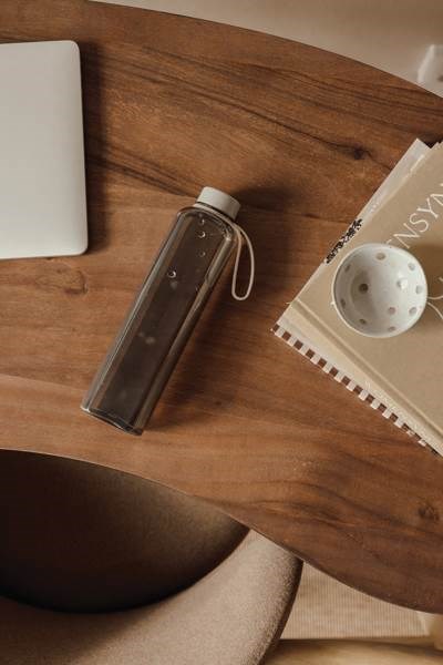 Obrázky: Transp. béžová fľaša na vodu 500 ml z RCS RPET, Obrázok 4