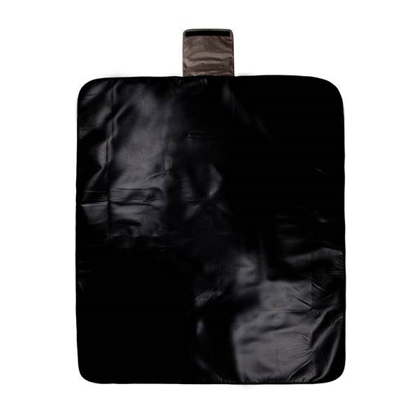 Obrázky: Čierna pikniková deka s dlhým popruhom, Obrázok 3