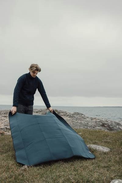 Obrázky: Nám. modrá pikniková deka s dlhým popruhom, Obrázok 6