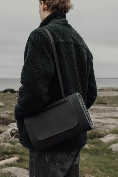 Obrázky: Zelená pikniková deka s dlhým popruhom, Obrázok 4