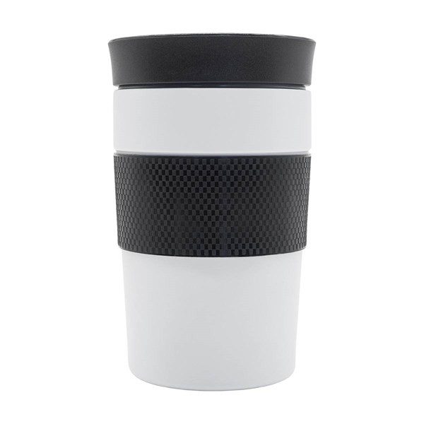 Obrázky: Biely termohrnček 320 ml,tlačidlový uzáver, Obrázok 3