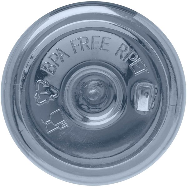 Obrázky: Šedo-modrá transp. 650 ml fľaša,recyklovaný plast, Obrázok 3