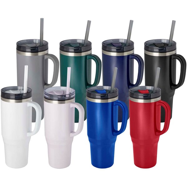 Obrázky: Termohrnček 1200ml RCS hrnček so slamkou,kr.modrá, Obrázok 7