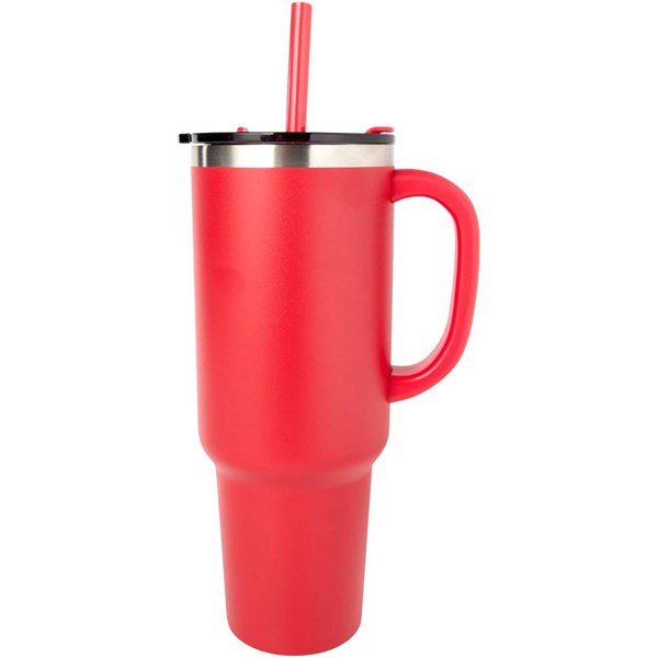 Obrázky: Červený 1200ml RCS medený vákuov.hrnček so slamkou, Obrázok 9