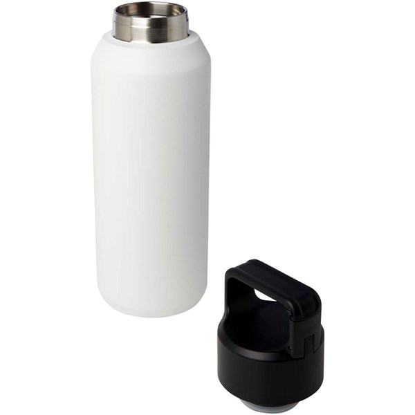 Obrázky: Nerez fľaša na vodu 600 ml, vákuov. izol., biela, Obrázok 5