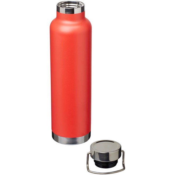 Obrázky: Nerez fľaša 650 ml, meď. vákuov. izol, červená, Obrázok 3