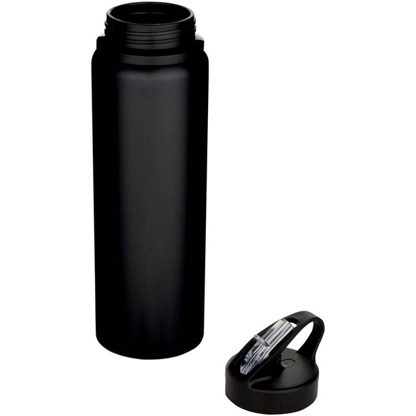 Obrázky: Čierna 800ml Fľaša na vodu z recykl.ocele, Obrázok 3