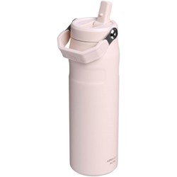 Obrázky: Ľahká fľaša na vodu 700ml vykl. slamka, sv. ružová