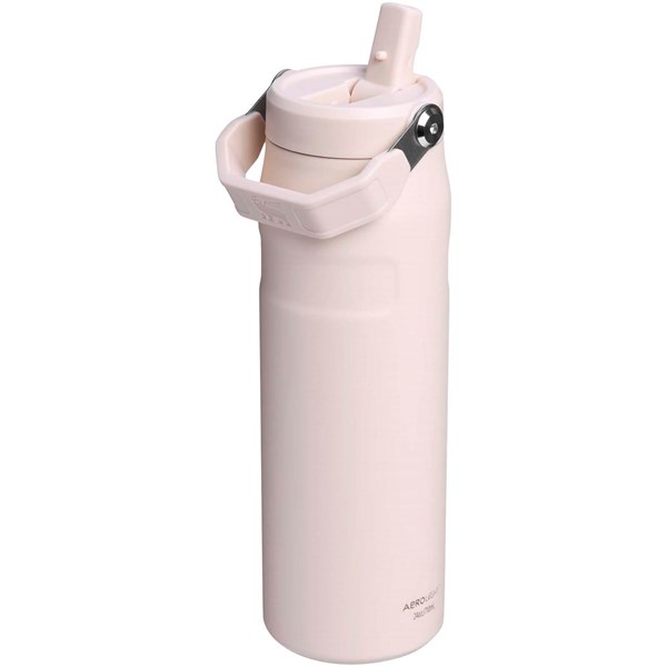 Obrázky: Ľahká fľaša na vodu 700ml vykl. slamka, sv. ružová