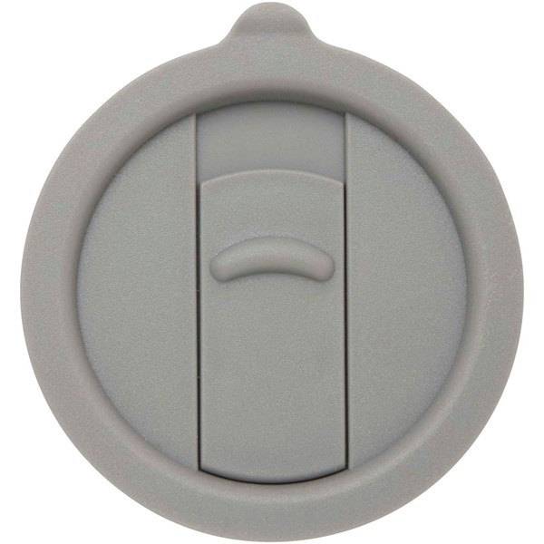 Obrázky: Sivý keramický hrnček 450 ml s plastovým viečkom, Obrázok 3