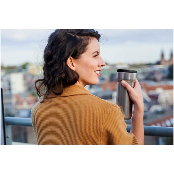 Obrázky: Nerez 375ml termohrnček, čierne viečko, Obrázok 4