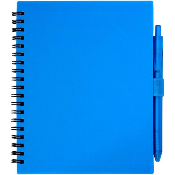 Obrázky: Modrá sada zápisníku 14x17,8cm a plast. pera s MN, Obrázok 5