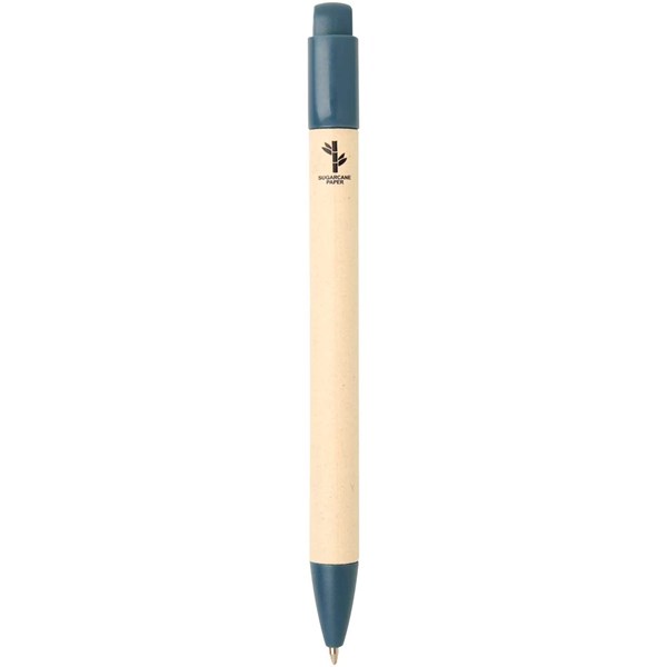 Obrázky: Gulič. pero z trstinového papiera a ABS, modré, Obrázok 2