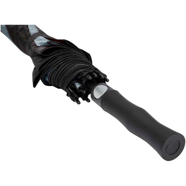 Obrázky: Vetruodolný golfový dáždnik s aut. otv., šedý, Obrázok 4