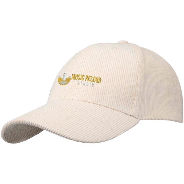 Obrázky: 6panel. manžestrová recyklovaná šiltovka, prírodná, Obrázok 3