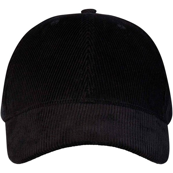 Obrázky: 6panel. manžestrová recyklovaná šiltovka, čierna, Obrázok 4