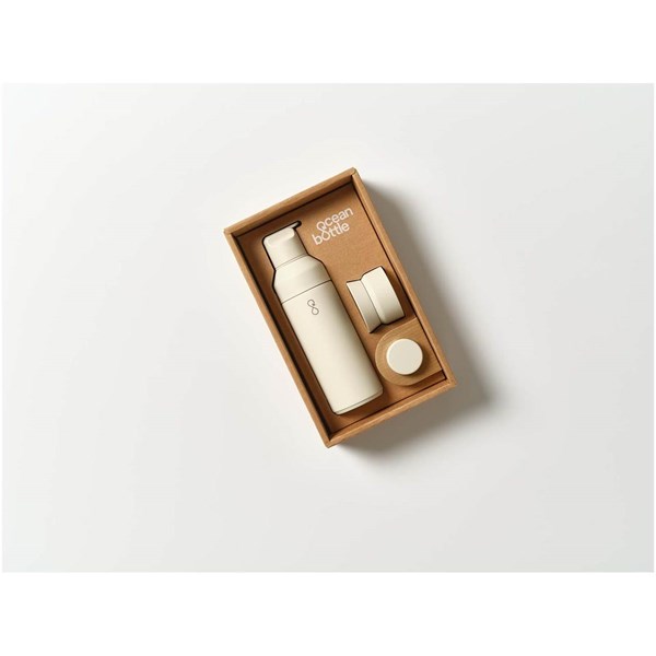 Obrázky: Fľaša 500 ml - 3 rôzne viečka na výmenu, béžová, Obrázok 6