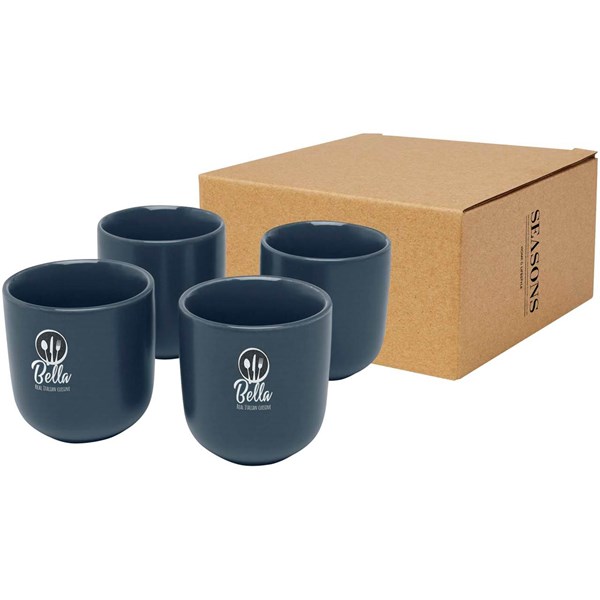 Obrázky: 4 dielna sada šálok na espresso 90 ml, modrá, Obrázok 7