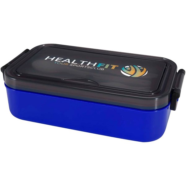 Obrázky: Sada obedového boxu a príborov, modrá, Obrázok 2