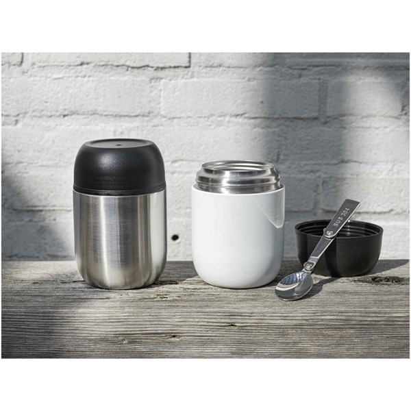 Obrázky: Dvojstenná termoska z rec. nerez 480 ml, biela, Obrázok 7