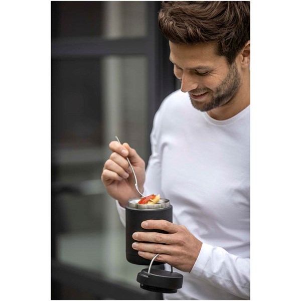 Obrázky: Vákuová rec. nerez dóza na jedlo, 500 ml, biela, Obrázok 8