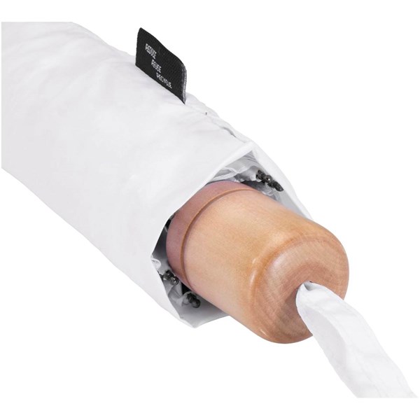 Obrázky: Biely skladací dáždnik z RPET, 21