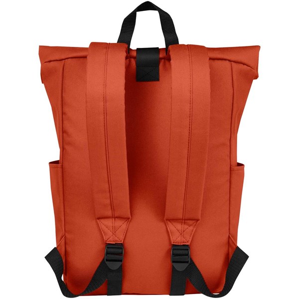 Obrázky: Tehlový GRS RPET voči vode odolný ruksak 18 l, Obrázok 2